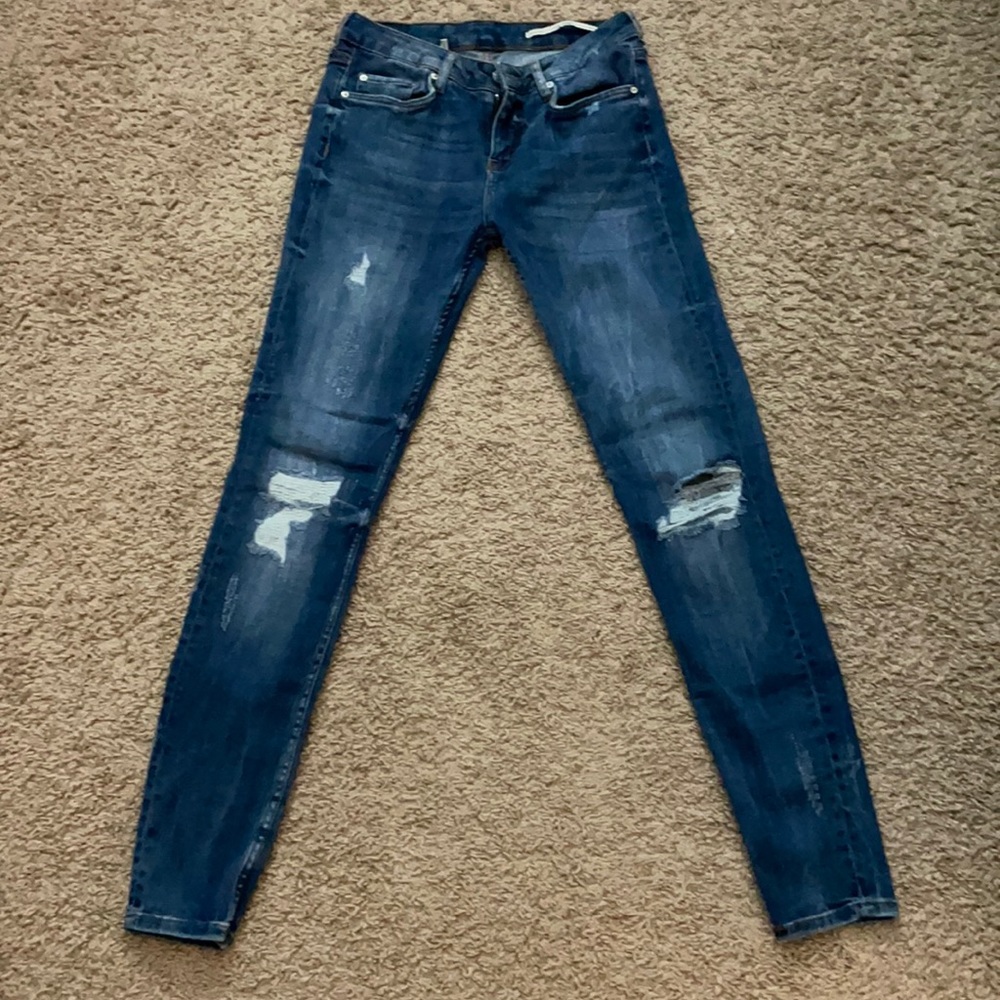 Zara Women Medium Rise Slim Fit Jeans 6